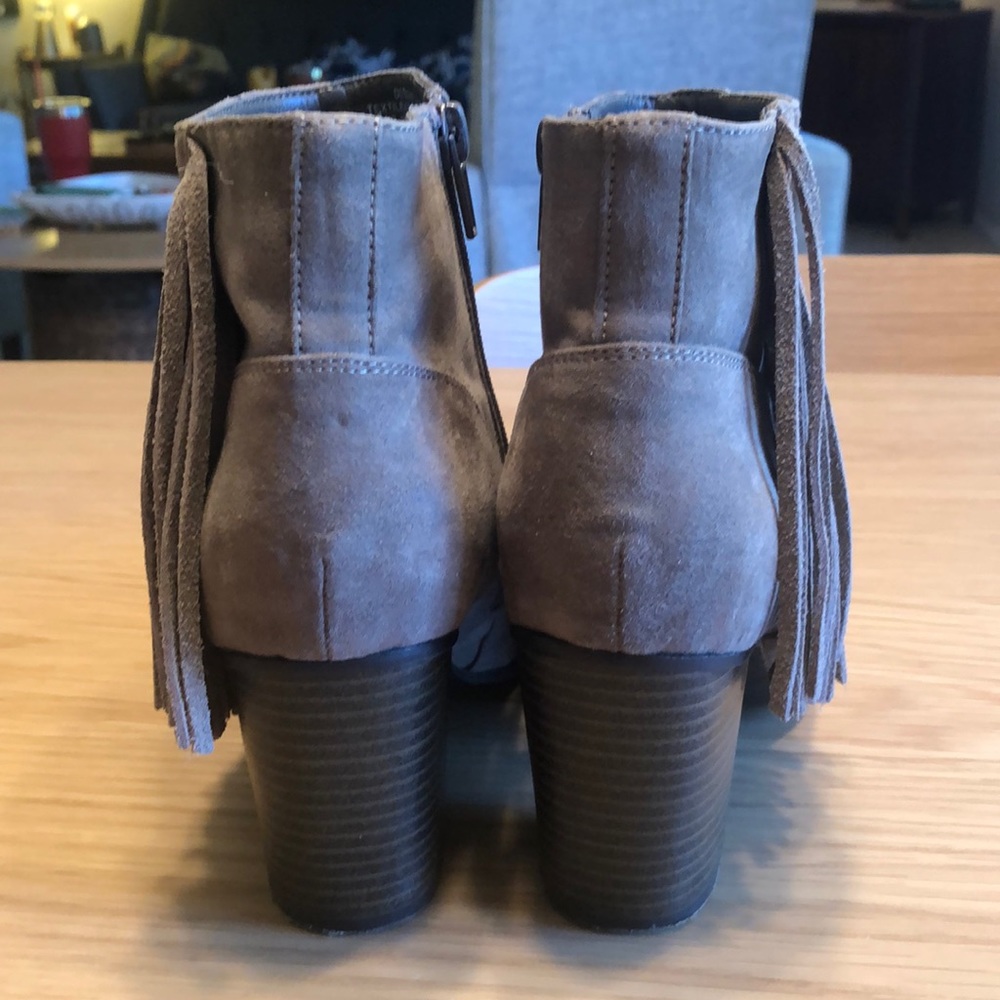Madden Girl fringe heeled booties. - Picture 5 of 10